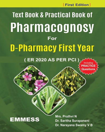 Text Book & Practical Book of Pharmacognosy ( D-Pharmacy First Year  ( ER 2020 AS PER PCI )