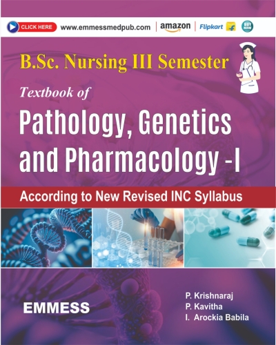 BSC Nursing 3rd Semester Text Book of Pathology ,Genetics and Pharmacology-l 