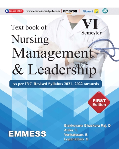 Text book of  Nursing Management and Leadership