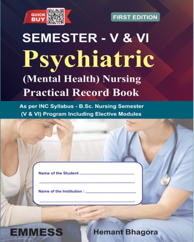 Psychiatric (Mental Health) Nursing Practical Record Book 