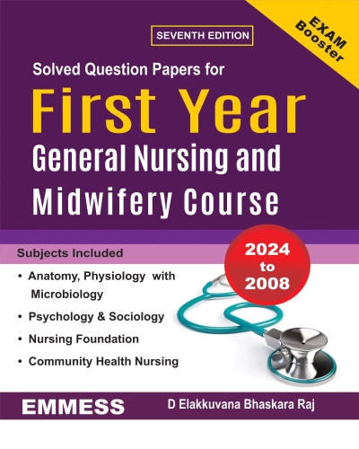 Solved question paper first year GNM
